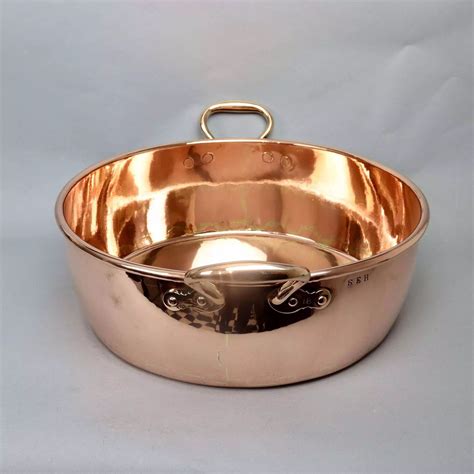Huge, English Copper, Preserve Pan in Antique Copperware