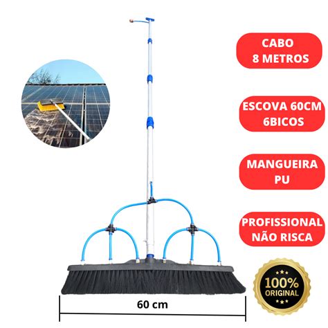 Vassoura Para Limpar Placa Solar Cm Cabo De Metros Madeiramadeira