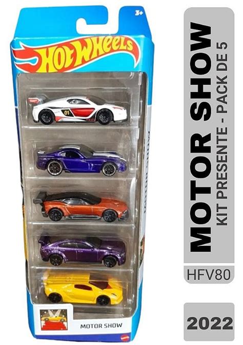 Hot Wheels Pack De 5 Moto Show HFV80 Mini71 Na Web