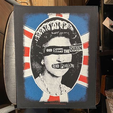 SEX PISTOLS BACKPATCH GOD SAVE THE QUEEN 45REVOLUTION