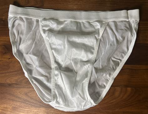 Vintage Sydel Panties Size L White String Bikini Hi C Gem