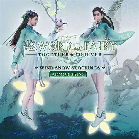 Sword And Fairy Together Forever Wind Snow Stockings