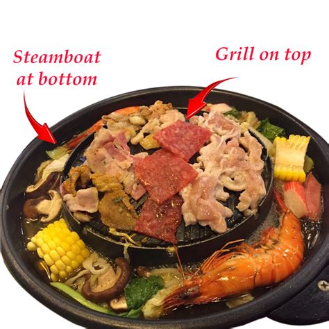 Mookata Thai Bbq Grill And Steamboat Non Stick Pans Hot Pot Plaza Gas