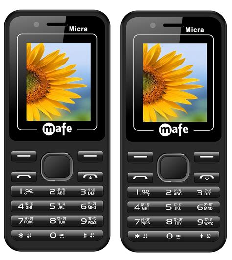 Mafe Micra Combo of Two Mobiles Dual Sim Mobile Phone with Digital Camera and 1.8 inch Screen