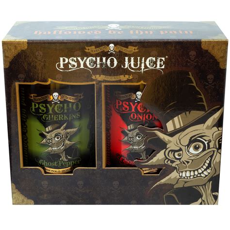 Psycho Pickles Gift Box Combo Onions Gherkins Dr Burn Riums Hot Sauce Emporium