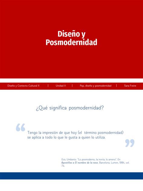 Clase6 Posmodernidad Y Diseno Pdf