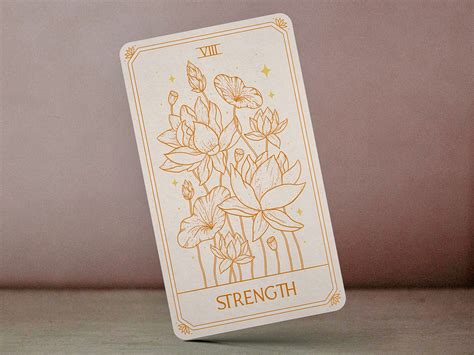 Tarot Card Viii Strength Design By Leah Chong On Dribbble