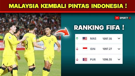 Malaysia Pintas Kedudukan Fifa Indonesia Lagi Selepas Mencuri Mata