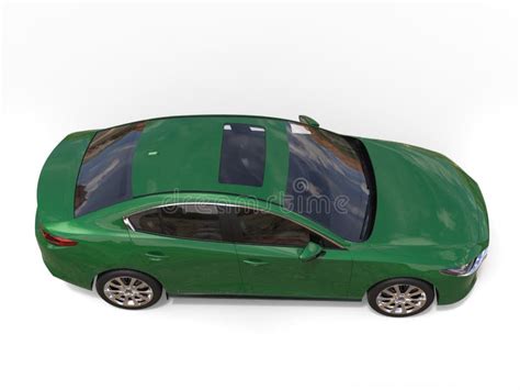Forest Green Mazda 3 2019 2022 Model Top Down View Editorial Photo