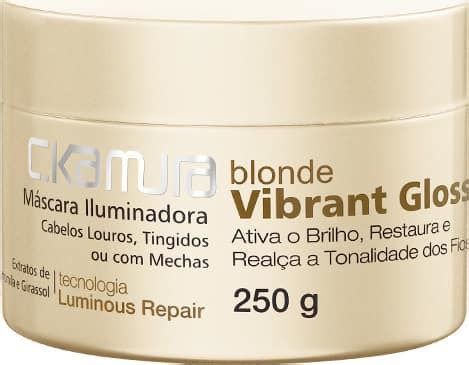 C Kamura Blonde Vibrant Gloss Máscara de Tratamento g Beleza na Web