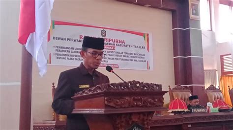 Ini Jawaban Pj Bupati Takalar Atas Pemandangan Umum Fraksi Ranperda