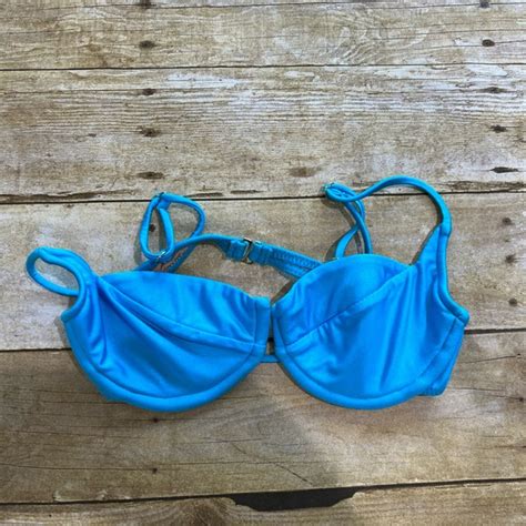 Melissa Simone Swim Nwt Melissa Simone Bustier Bikini Top In Blue Poshmark