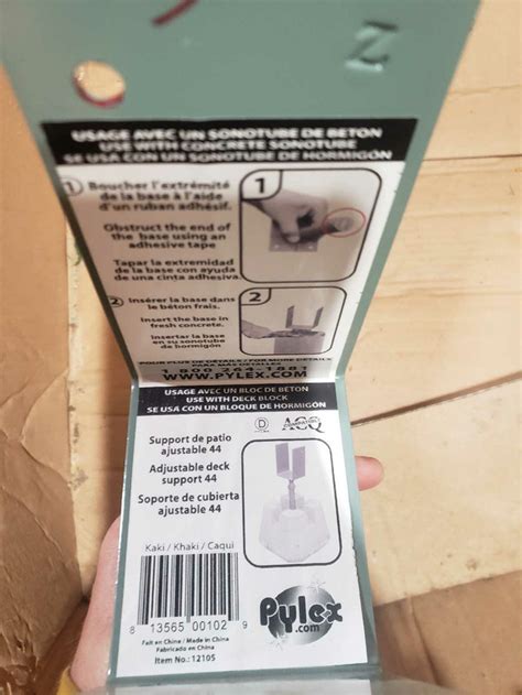 10 Adjustable Deck Supports Pylex 10 In X 35 In X 4 In Decks