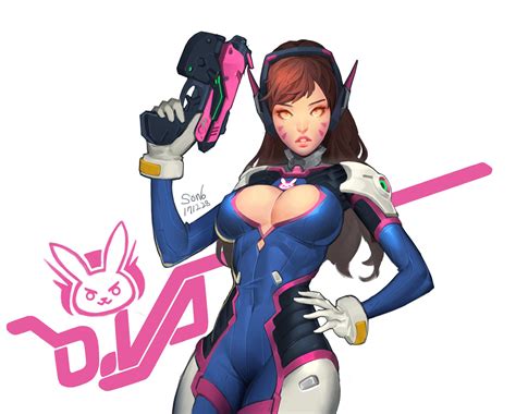 ArtStation Overwatch Dva Fanart Son6 D Va Fanart Overwatch Fan