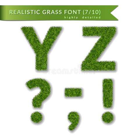 Set Green Grass Alphabet Stock Illustrations 2 055 Set Green Grass