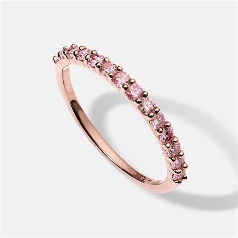 pink diamond wedding band 2