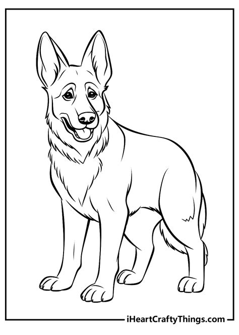 German Shepherd Coloring Pages