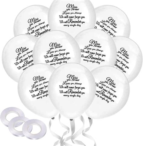 100pcs Memorial Balloons Funeral Balloons Biodegradable