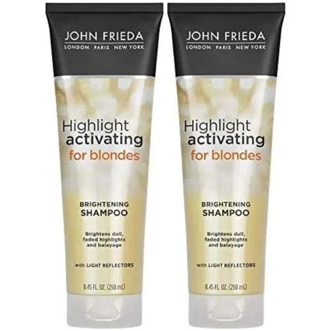 John Frieda Shampoo Sheer Blonde Highlight Activating Kit C 2 Shopee Brasil