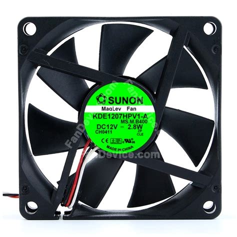 Sunon Kde Phv A Dc V W Wires Wires Wires Axial