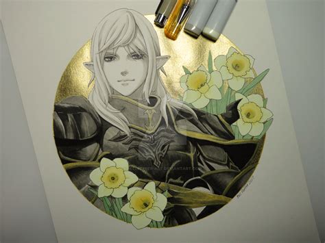 Inktober - Day 23 - Estinien FFXIV by Bellpepper-art on DeviantArt