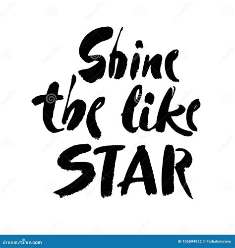 Shine Like A Star Inspirational Inscription Greeting Card With