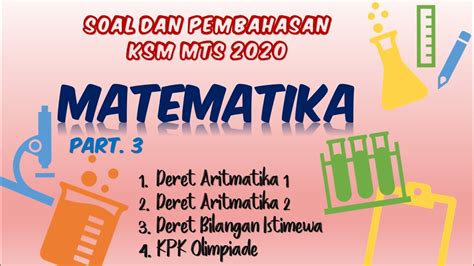 Pembahasan Soal Ksm Matematika Mts 2020