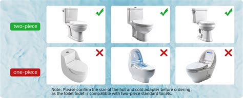 Hibbent Bidet Attachment For Toilet With Self Cleaning Dual Nozzle Hot And Cold Water Spray Non
