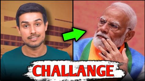 Dhruv Rathee Open Challange To Pm Modi Ji Youtube