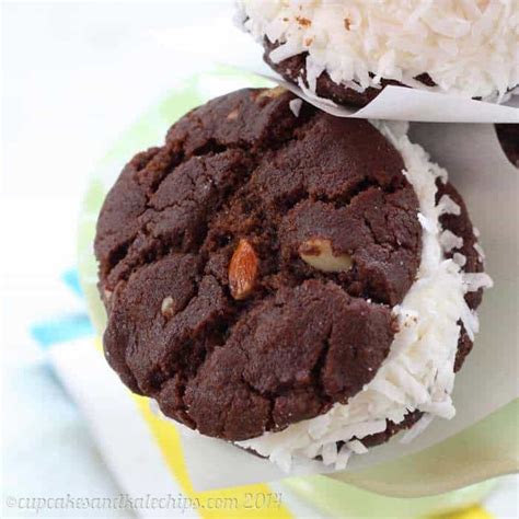 Easy Coconut Ice Cream Sandwiches | Cupcakes & Kale Chips