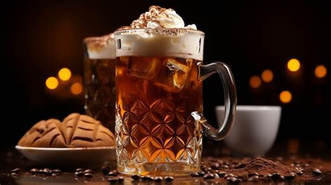 Premium AI Image | beer foam HD wallpaper photographic image