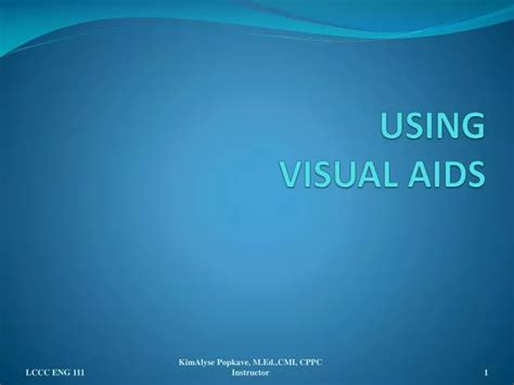 Ppt Using Visual Aids Powerpoint Presentation Free Download Id1386245