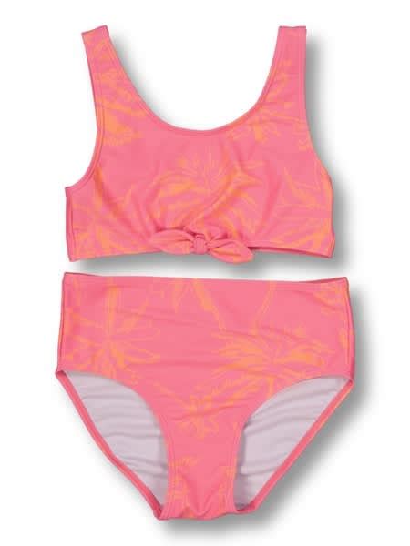 Multi Colour Girls Tie Front Bikini Set Bestandless™ Online