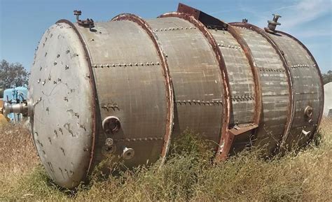 Used Tank Gallon Elc Stainless Steel Agitated Cone Bottom