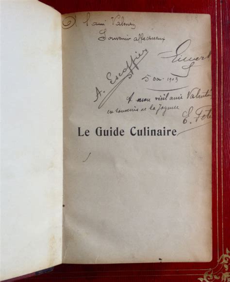 p r e s b y t è r e p r o d u c t i o n AUGUSTE ESCOFFIER LE GUIDE