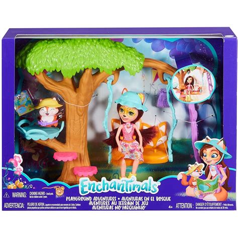 Enchantimals Playground Adventures Playset Felicity Fox Doll And Flick