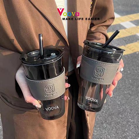 Jual Voova Gelas Tumbler Gelas Cangkir Kopi Gelas Kaca Tumbler