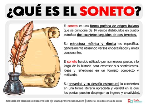 Qu Es El Soneto Definici N De Soneto