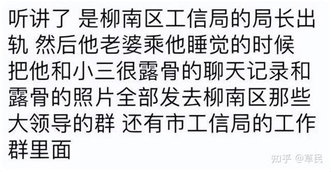 柳州梁局长有染的蓝女士，“底裤”都被扒掉了 知乎