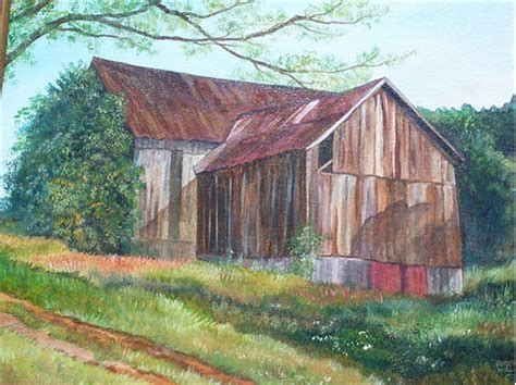 Image Result For Paintings Of Old Barn Houses Barn Painting Old