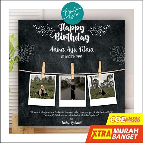 Jual Custom Kado Cetak Foto Unik Hd Bingkai Kayu X Cetak Foto Mdf