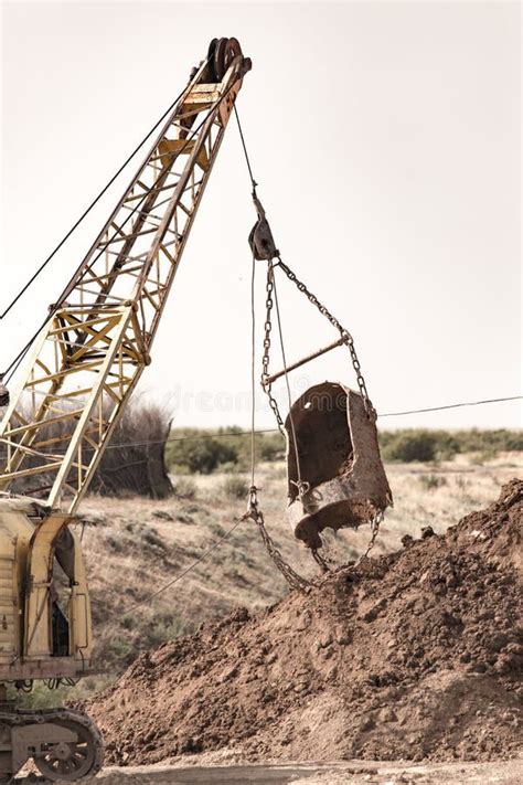 Excavator Digging A Big Bucket Stock Photo Image Of Construction
