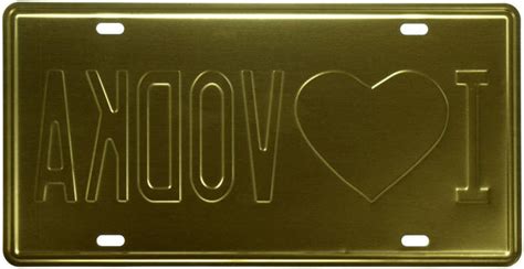 Металлическая табличка "Я Люблю Водку" (ms-00889), цена 170 грн — Prom ...