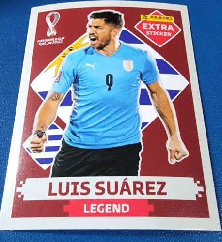 Figurinha Extra Sticker Luis Suarez Legend Copa Qatar 2022