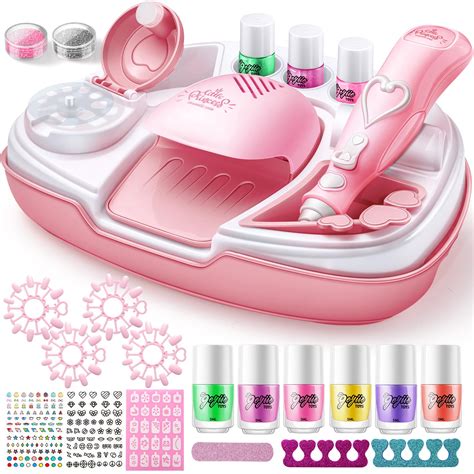 Snapklik.com : Geyiie Kids Nail Polish Set For Girls, Nail Salon Toys