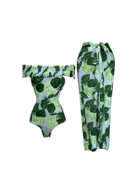 Kadınlar İçin İki Parçalı Tek Omuz Baskılı Bikini Mayo L Fiyatları ve Özellikleri