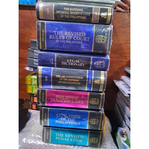 law books sale codals revised penal code civil code legal dictionary