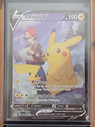 Pokémon Lost Origin Trainer Gallery Pikachu V TG16 TG30 Full Art Ultra