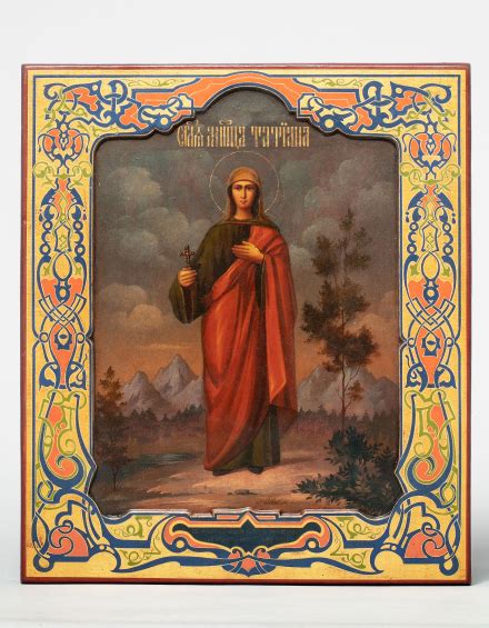 Купить старинную Икона Святая мученица Татьяна в антикварном магазине ...