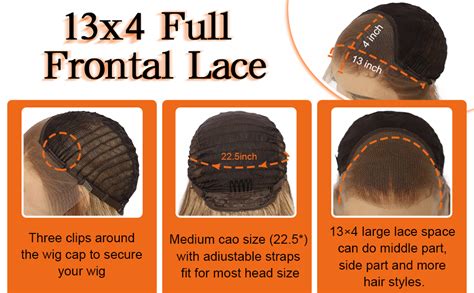 SOMIARIK Blonde Lace Front Synthetic Wigs 13x4 Blonde Highlight Brown With Dark Roots Lace Front